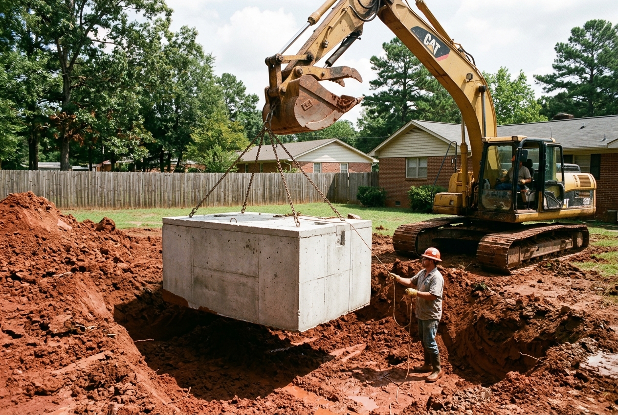 Sewer & Septic Install — New and replacement septic systems and sewer laterals.